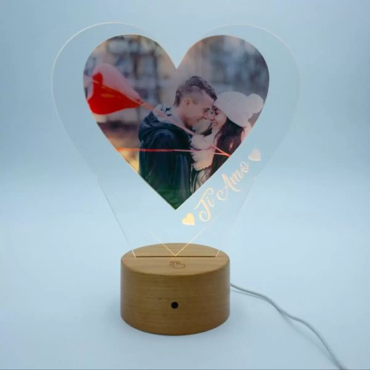 Lampada Personalizzata a Cuore con Foto 
